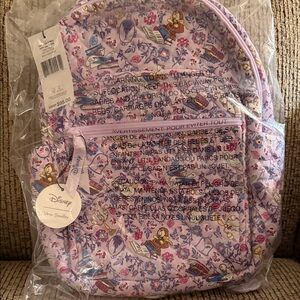Disney Vera Bradley Small Backpack in Belle Petite Floral pattern  ***NWT***